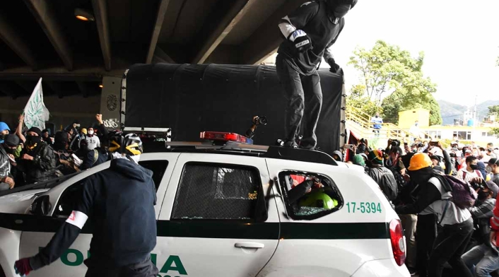 Protestas en Bogotá 21 de noviembre