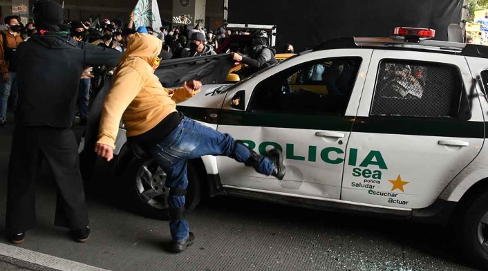 Protestas en Bogotá 21 de noviembre