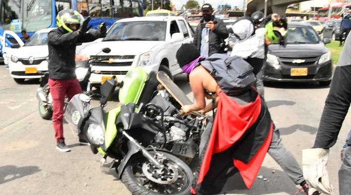 Protestas en Bogotá 21 de noviembre