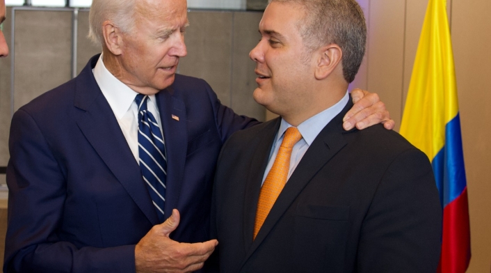 Presidente Iván Duque y presidente de Estados Unidos, Joe Biden.