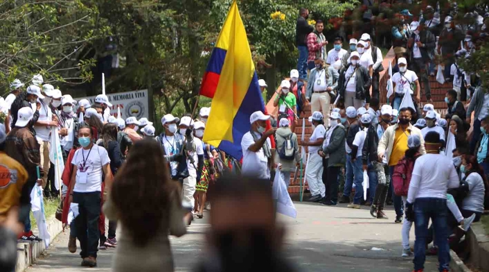 Marcha de exguerrilleros Marcha de exguerrilleros