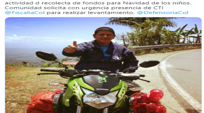 Dirigentes y líderes de esta región confirmaron que entre los fallecidos estaría el dirigente Libio Chilito.