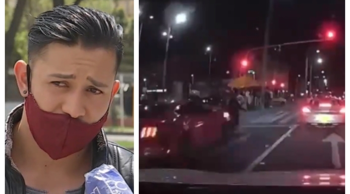 Motociclista arrollado por carro de alta gama en la calle 85