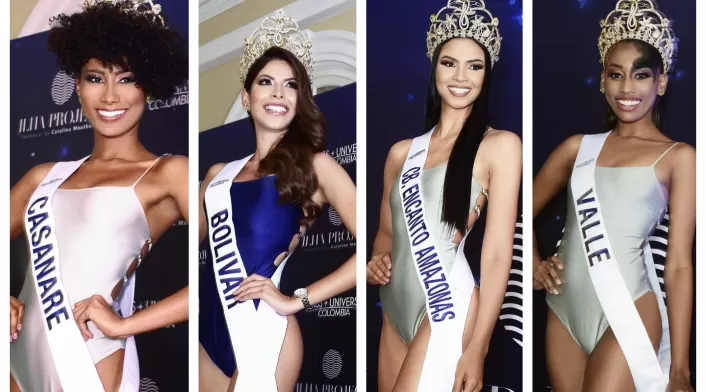 Candidatas de Miss Universe Colombia en vestido de baño