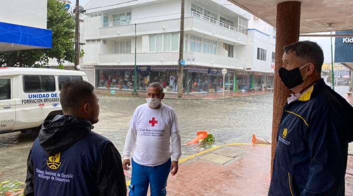 San Andrés inundado por huracán Iota