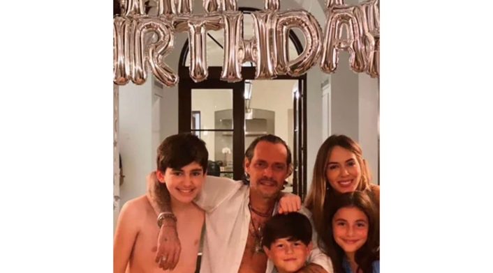 Shannon de Lima junto a Marc Anthony en celebración de cumpleaños