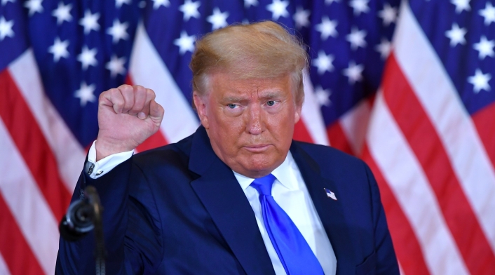 Donald Trump celebra en elecciones 2020