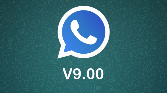 Logo azul de WhatsApp Plus Logo azul de WhatsApp Plus