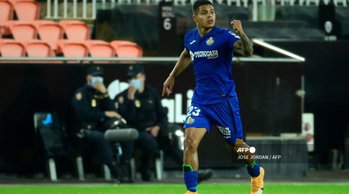 Cucho Hernández, delantero colombiano del Getafe