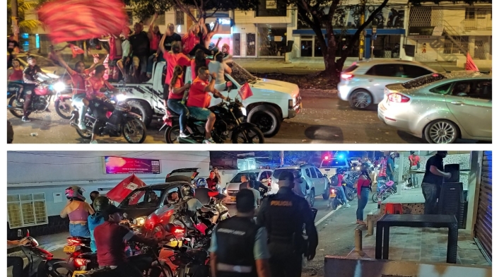 Hinchas de América de Cali celebran estrella 15 en las calles pese a la pandemia