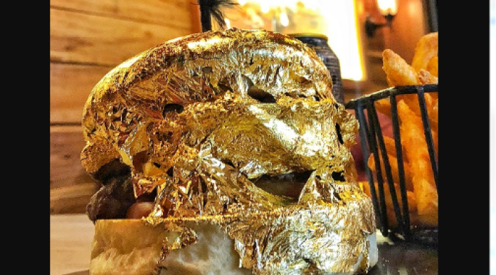 Hamburguesa de oro en Bucaramanga