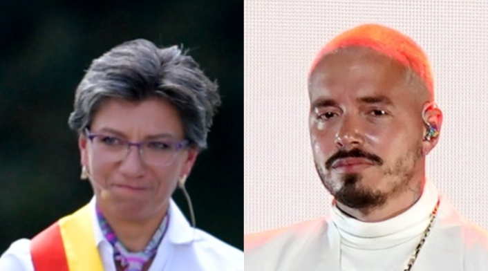 Claudia López y J Balvin Claudia López y J Balvin
