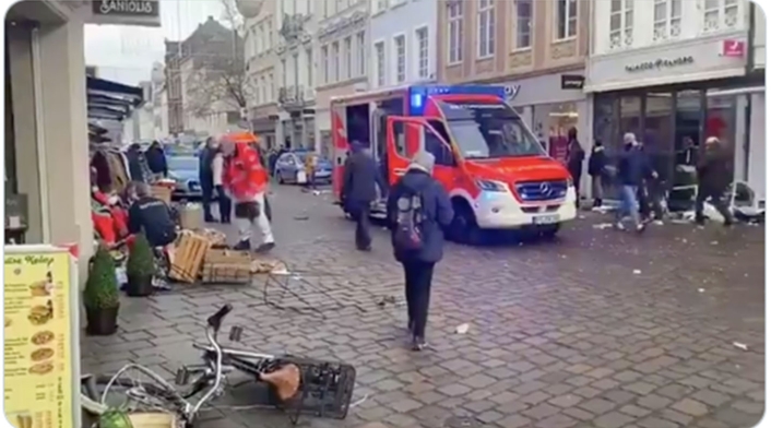 Dos muertos en Alemania atropellados por un automóvil en zona peatonal