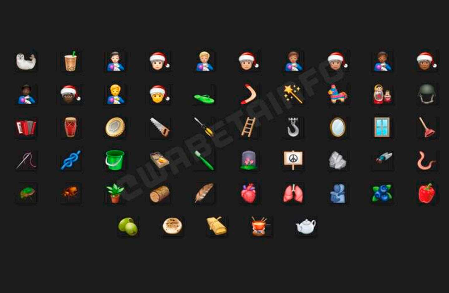 Emojis navideños de WhatsApp