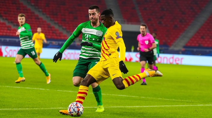 Ferencváros Vs. Barcelona - Champions League - Dembélé Ferencváros Vs. Barcelona - Champions League - Dembélé