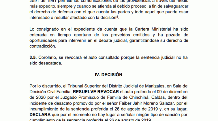DESACATO MINDEFENSA Y POLICÍA
