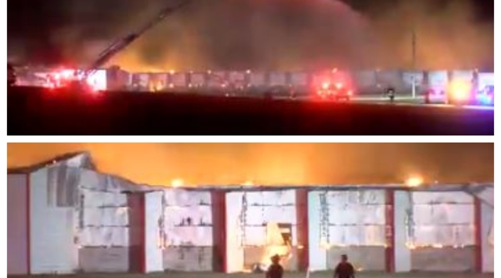 Incendio en granja de Florida