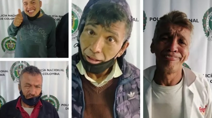 Ladrones posando Ladrones posando