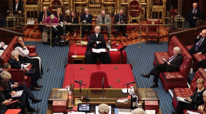 Cámara de los lores del Parlamento británico