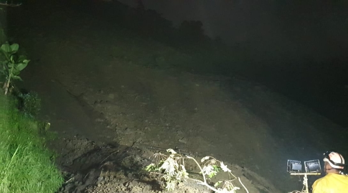 Se registra un deslizamiento de tierra