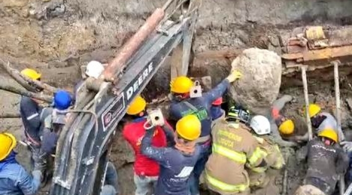 Caída de muro en el norte de Bogotá