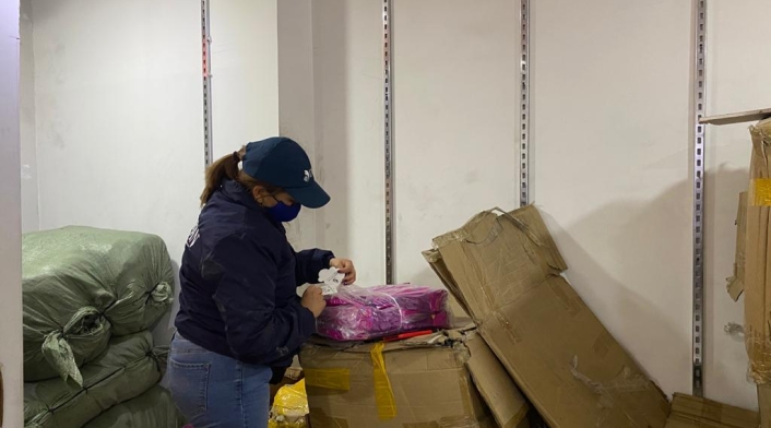 Dian aprehende mercancía de contrabando en el sector de San Victorino en Bogotá