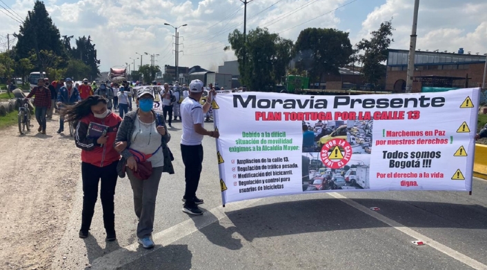 Bloqueos en la Calle 13