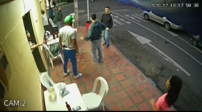 Imagen tomada del video de la cámara de seguridad.