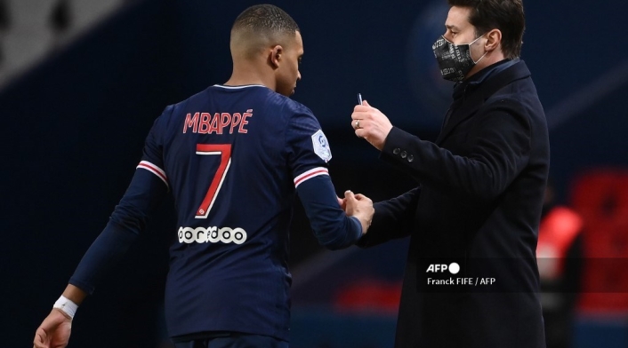 Pochettino y Mbappé, PSG