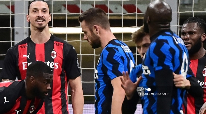 Zlatan Ibrahimovic y Romelu Lukaku - AC Milan Vs. Inter Zlatan Ibrahimovic y Romelu Lukaku - AC Milan Vs. Inter