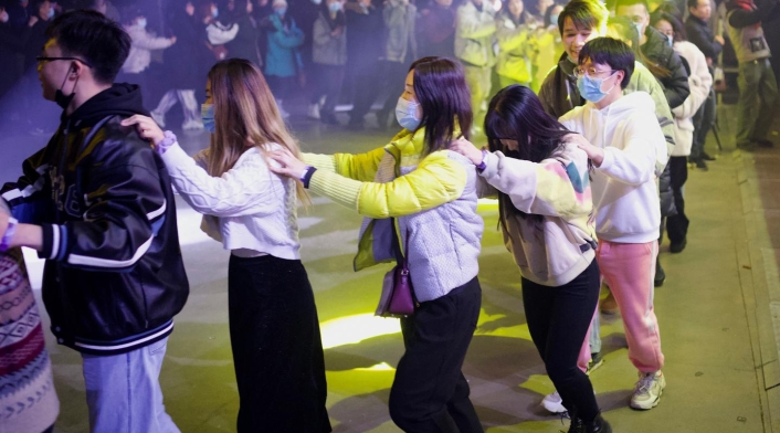 Año Nuevo 2021 en Wuhan