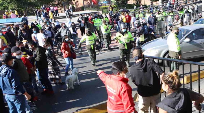 Cuarentena en Bogotá / Protestas de comerciantes en Bogotá por cuarentena