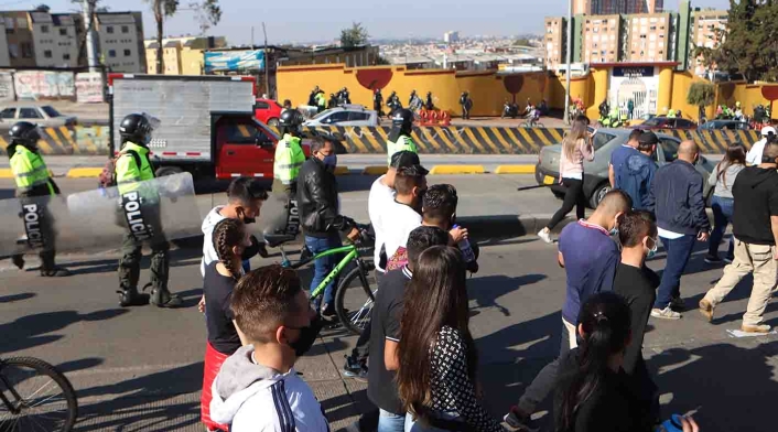 Cuarentena en Bogotá / Protestas de comerciantes en Bogotá por cuarentena