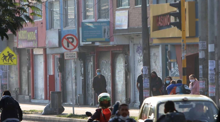 Cuarentena en Bogotá / Protesta de comerciantes por cuarentena / Cuarentena por UPZ