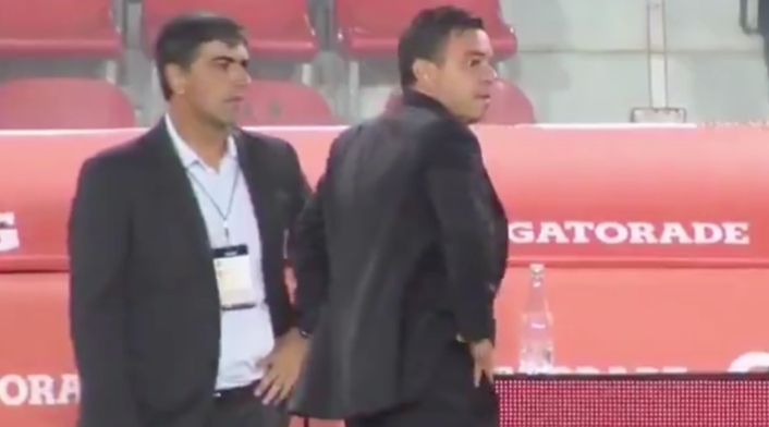 Captura de pantalla reacción de los DT'S de River