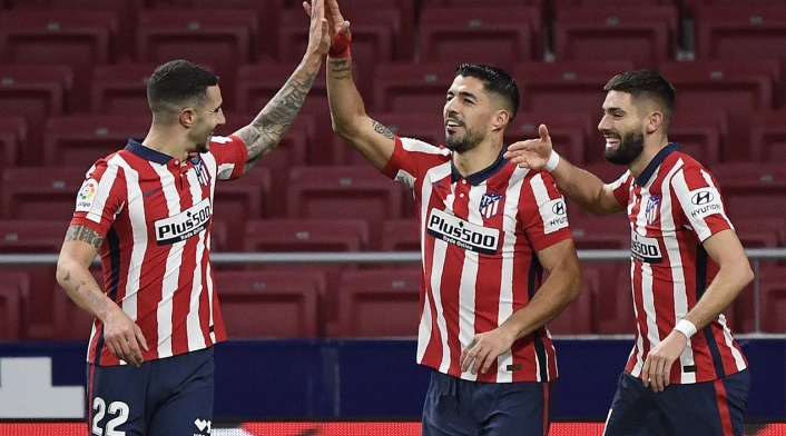Luis Suárez, goleador del Atlético de Madrid