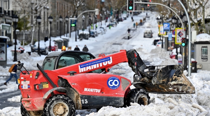 Tormenta de nieve en España