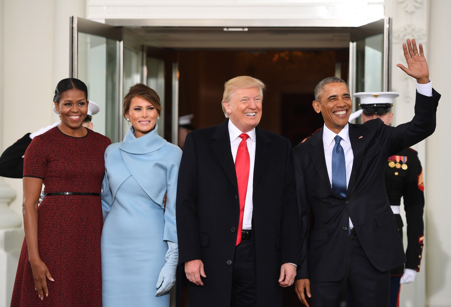 Familia Trump y familia Obama