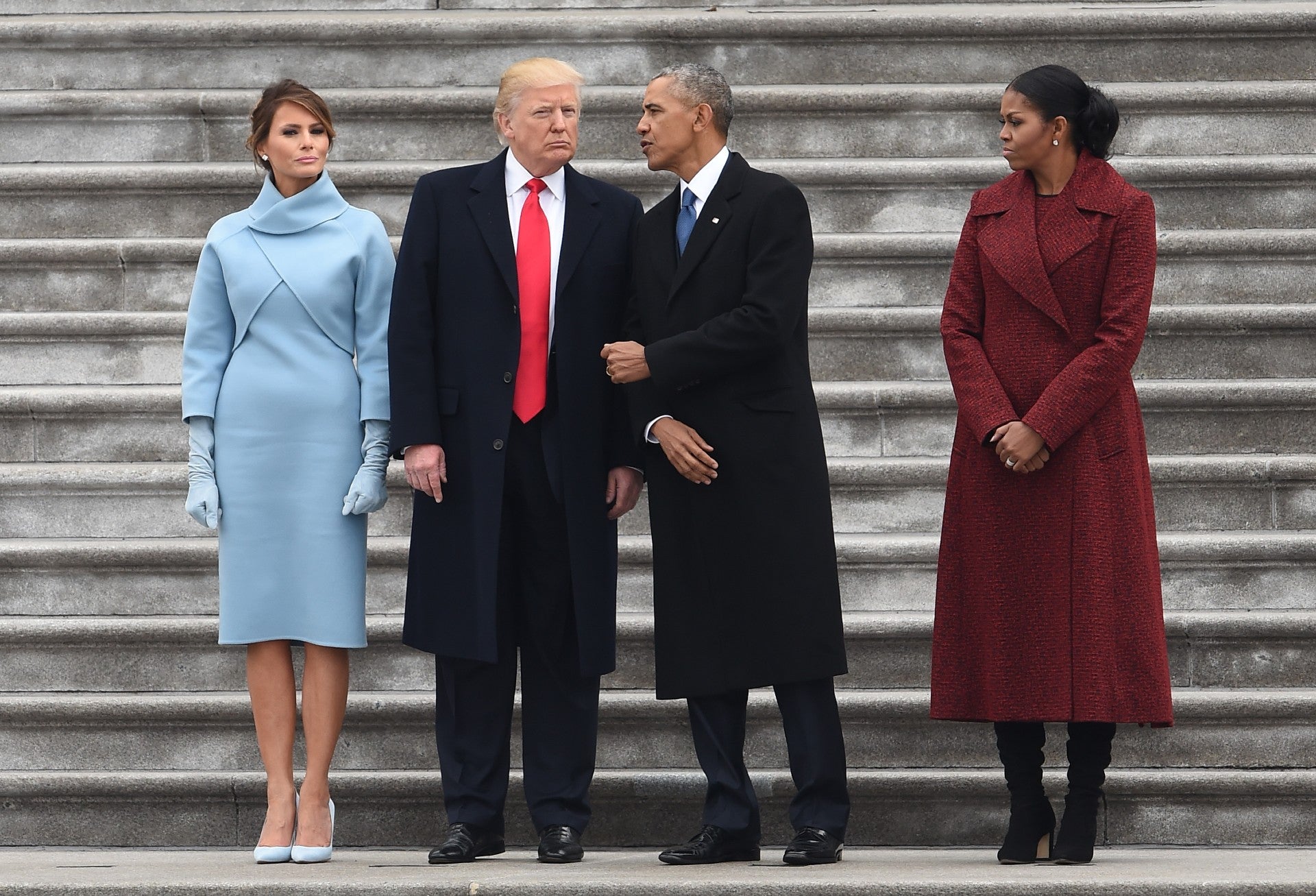 Familia Trump y familia Obama