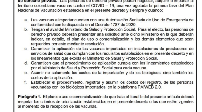 Vacunas privados