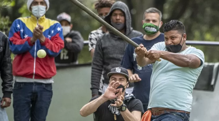 Migrantes venezolanos Migrantes venezolanos en Bogotá.