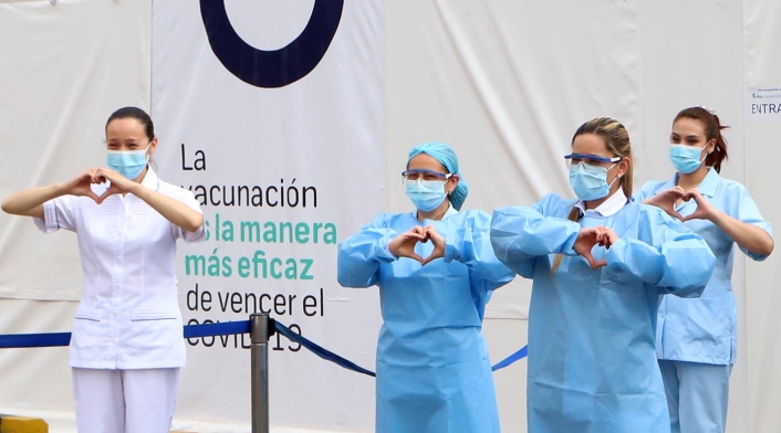 Vacunación contra la covid 19 en Clínica Colombia de Bogotá