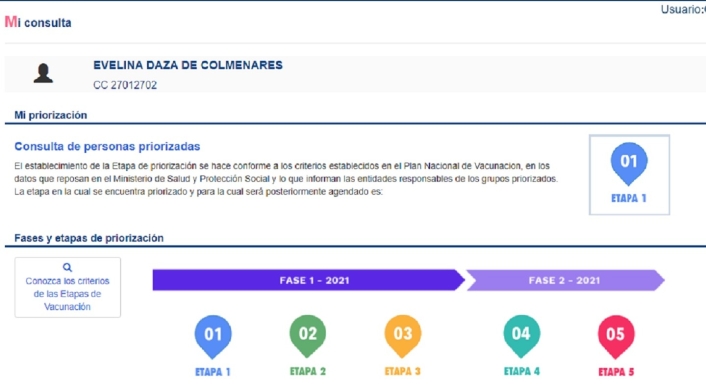 Madre de Luis Alonso Colmenares