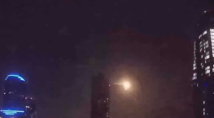 Bola de fuego en el cielo de Melburne