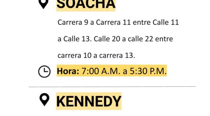 Cortes de luz para el miércoles 10 de febrero en Bogotá