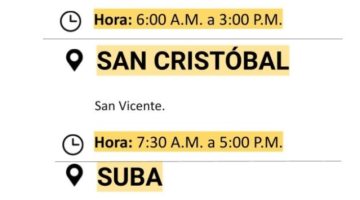 Cortes de luz para el viernes 12 de febrero