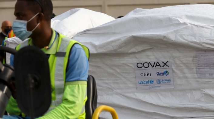 Llegada de vacunas de Covax a Ghana