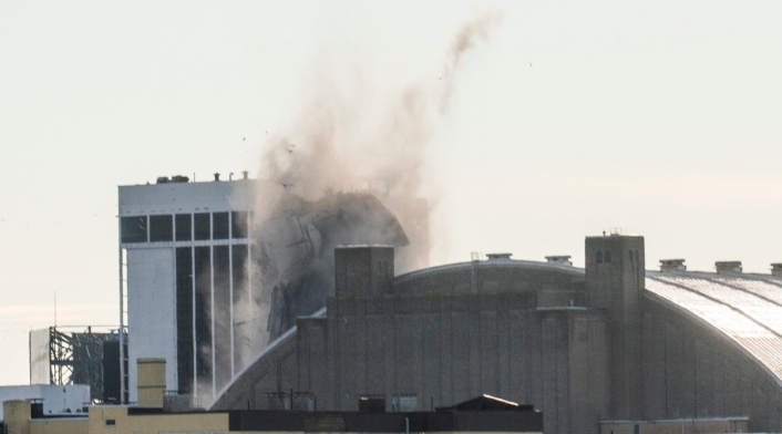 Demolición del hotel casino Trump Plaza