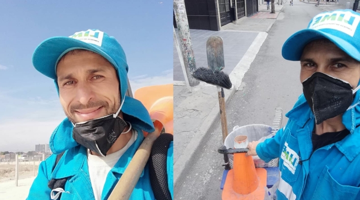 José Molina, el barrendero de Bogotá que busca ser influencer