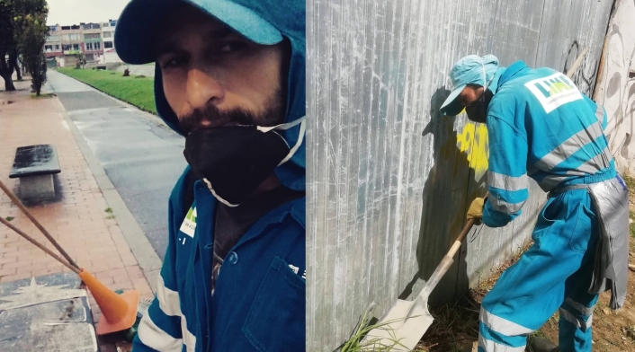 José Molina, el barrendero de Bogotá que busca ser influencer